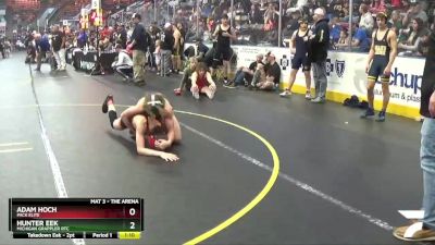 122 lbs Cons. Semi - Hunter Eek, Michigan Grappler RTC vs Adam Hoch, Pack Elite