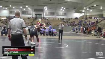 285 lbs 2nd Wrestleback (8 Team) - Allen Reynolds, Fairview vs Landon Brooks, Gibbs