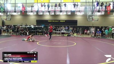 86 lbs Round 1 - Bo Link, Sebolt Wrestling Academy vs Lincoln Whitcome, Waverly Area Wrestling Club