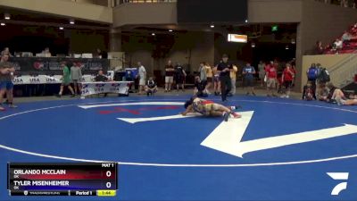 126 lbs Cons. Round 2 - Orlando Mcclain, OK vs Tyler Misenheimer, OK