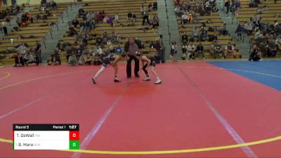 80 lbs Round 5 - Bradley Mara, Waukon Indian Wrestling vs Tyson DeWall, Ironhawk Wrestling Academy