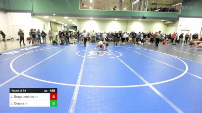 126 lbs Round Of 64 - Jack Dragoumanos, MA vs Jake Crapps, GA