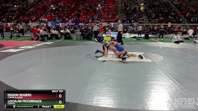 5A 126 lbs Cons. Round 2 - Mason Rogers, Coeur D Alene vs Lochlan McCormack, Capital