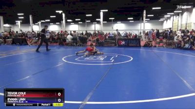 71 lbs Placement Matches (8 Team) - Tevor Cole, Missouri Red vs Evann Linn, Minnesota Blue