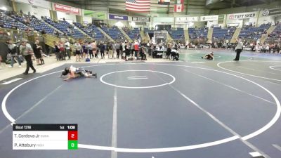 85 lbs Semifinal - Tony Cordova Jr, Duran Elite vs Payson Attebury, High Kaliber