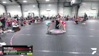 100 lbs Round 1 (3 Team) - Ella Wells, Storm Wrestling vs Kaydee Jackson, Reverence Wrestling