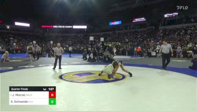 130 lbs Quarterfinal - Jasmine Macias, Walnut vs Skye Schneider, Elk Grove