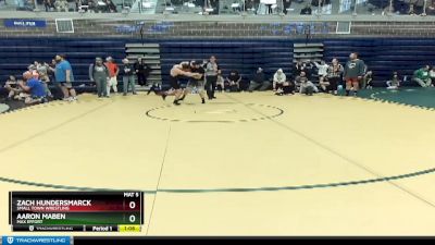 185 lbs Round 5 - Aaron Maben, Max Effort vs Zach Hundersmarck, Small Town Wrestling