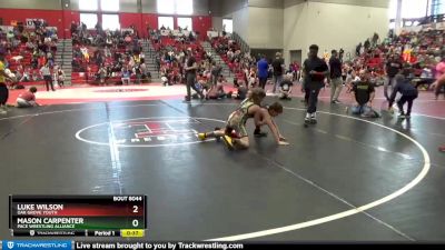 103 lbs Semifinal - Luke Wilson, Oak Grove Youth vs Mason Carpenter, Pace Wrestling Alliance