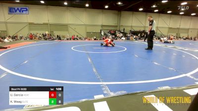 60 lbs Rr Rnd 2 - Uriah Garcia, Heat 12U vs Karson Waag, Oklahoma Elite 12U