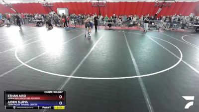 126 lbs Champ. Round 1 - Ethan Aird, Sarbacker Wrestling Academy vs Aiden Slama, Team Nazar Training Center