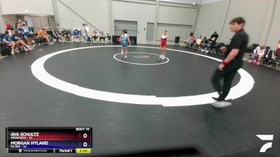 92 lbs Round 3 (10 Team) - Ava Schultz, Minnesota vs Morgan Hyland, PA Red