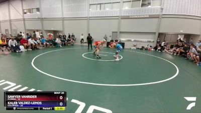 182 lbs 4th Wrestleback (16 Team) - Sawyer VanRider, Florida vs Kaleb Valdez-Lemos, Colorado