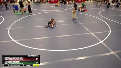 63 lbs Quarterfinal - Easton Hamacher, Pursuit Wrestling Minnesota vs Jaxon Hotzler, Apple Valley Wrestling Club