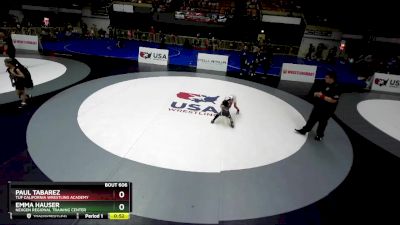 45 lbs Semifinal - Paul Tabarez, TUF California Wrestling Academy vs Emma Hauser, NexGen Regional Training Center