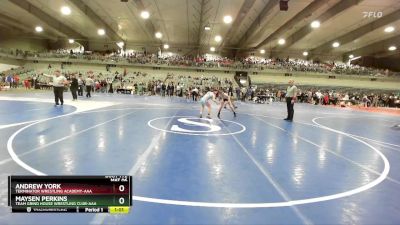 100 lbs Semifinal - Maysen Perkins, Team Grind House Wrestling Club-AAA vs Andrew York, Terminator Wrestling Academy-AAA 