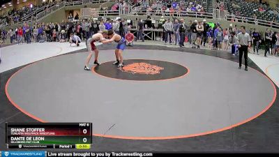 136 lbs Cons. Round 2 - Shane Stoffer, Tualatin Wolfpack Wrestling vs Dante De Leon, Hillsboro Mat Club