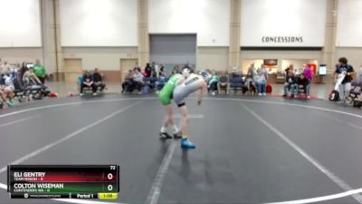 72 lbs Round 1 (6 Team) - Colton Wiseman, Contenders WA vs Eli Gentry, Team Minion