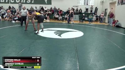 215 lbs 3rd Place Match - Jeremiah Gambles, Mae Jemison vs Stephen Walls, New Hope HS