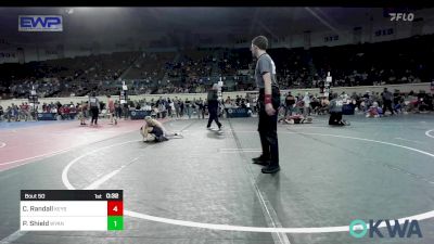 100 lbs Consi Of 8 #1 - Collin Randall, Keystone Kids Wrestling Club vs Phillip Shield, Wyandotte Youth Wrestling