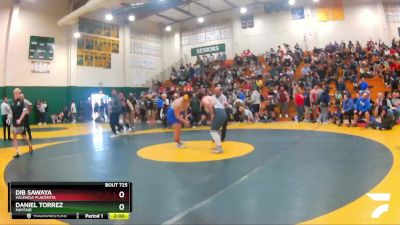 285 lbs Semifinal - Dib Sawaya, Valencia Placentia vs Daniel Torrez, Mayfair