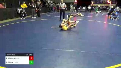 67 lbs Round Of 32 - Ryder Kleinman, Montoursville vs Brendan Linhart, Avonworth