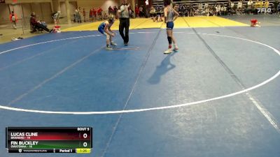 235 lbs Semis & 1st Wrestleback (8 Team) - Lucas Cline, Brainerd vs Fin Buckley, Owatonna