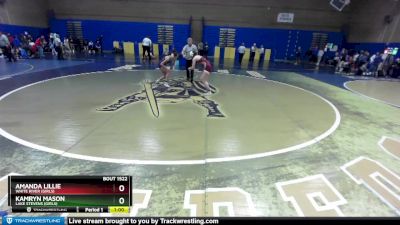 110lbs Cons. Semi - Amanda Lillie, White River (Girls) vs Kamryn Mason, Lake Stevens (Girls)