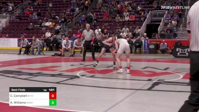 113 lbs Semifinal - Cole Campbell, Beth Cath vs Kaedyn Williams, Manheim Township