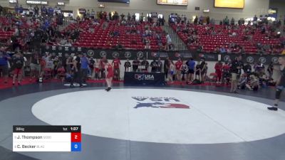 38 kg Rnd Of 16 - Johnathan Thompson, Sebolt Wrestling Academy vs Casen Becker, Black Fox Wrestling Academy