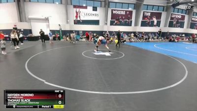 150 lbs Quarterfinal - Thomas Slack, Armstrong County Wrestling Academy vs Hayden Moreno, Rise Wrestling