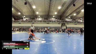 85 lbs Semifinal - Kendra Oswald, Warrensburg Elite Wrestling vs Gabriel Eckert, Seneca Youth Wrestling Club