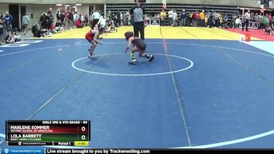 60 lbs Quarterfinal - Marlene Sommer, Victory School Of Wrestling vs Lola Barrett, Saint James Cyclones