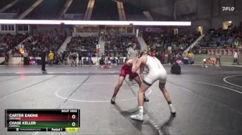 132 lbs Champ. Round 1 - Chase Keller, Carroll vs Carter Eakins, Con-Kids