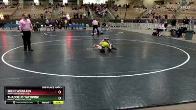 80 lbs 3rd Place Match - Thaddeus Yacopino, Rabbit Wrestling Club vs John Weinlein, Wave Wrestling Club