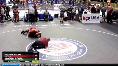 74 lbs Semifinal - Jonathan Aldana, Arreola Wrestling Club (AWC) vs Josiah Monjaras, California