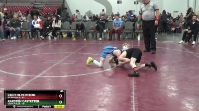 60 lbs Round 2 (8 Team) - Zach Silverstein, M2 Blue (NJ) vs Karsten Castetter, Legacy Blue