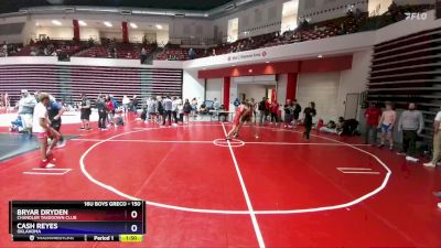 150 lbs Quarterfinal - Cash Reyes, Oklahoma vs Bryar Dryden, Chandler Takedown Club