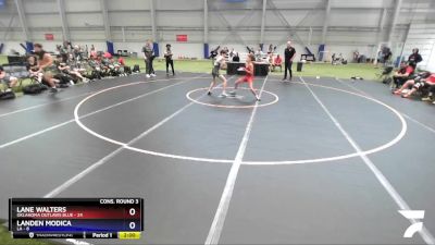 88 lbs Semis & 3rd Wb (16 Team) - Lane Walters, Oklahoma Outlaws Blue vs Landen Modica, LA