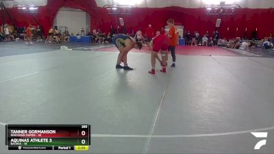 285 lbs Round 1 (4 Team) - Tanner Gormanson, Wisconsin Rapids vs Aquinas Athlete 3, Batavia