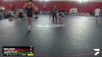 150 lbs Round 3 (16 Team) - Samuel Mortensen, White Bear Lake vs Wyatt Reinhart, Olympia