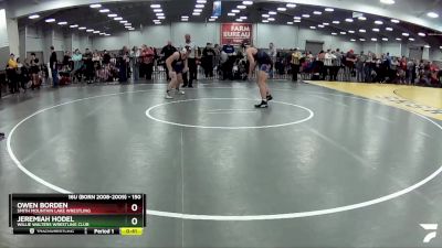 150 lbs Cons. Round 3 - Owen Borden, Smith Mountain Lake Wrestling vs Jeremiah Hodel, Willie Walters Wrestling Club