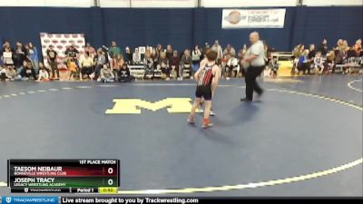 72 lbs 1st Place Match - Joseph Tracy, Legacy Wrestling Academy vs Taesom Neibaur, Bonneville Wrestling Club