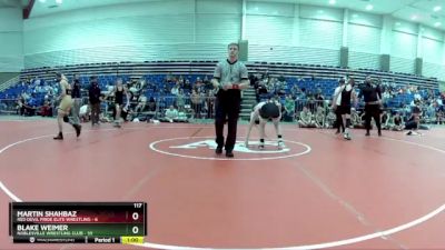 117 lbs Round 4 (6 Team) - Blake Weimer, Noblesville Wrestling Club vs Martin Shahbaz, Red Devil Pride Elite Wrestling