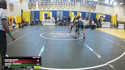 138 lbs Semifinal - RAFAEL PACHECO, Sunlake vs AUSTIN NAPPI, North Port H.S.