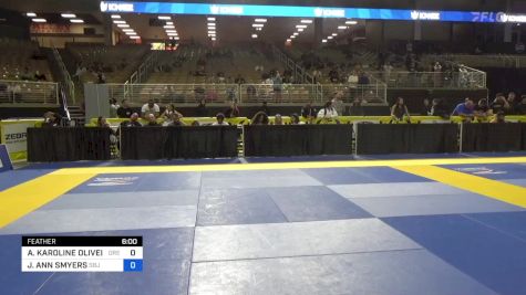 JESSICA ANN SMYERS vs ANY KAROLINE OLIVEIRA 2024 Pan Jiu Jitsu IBJJF Championship