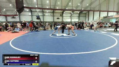 285 lbs Champ. Round 2 - Gabe Rodriguez, CA vs Koen Mattern, WA