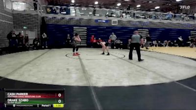 130 lbs Round 1 - Drake Szabo, Silver Valley vs Cash Parker, Southern Idaho Wrestling Club