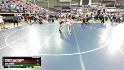 135 lbs 3rd Place Match - Taylor Colangelo, Arizona Girls Wrestling vs Zoe Fries, Team Idaho Wrestling Club