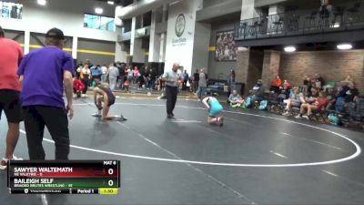 110 lbs Round 4 (6 Team) - Baileigh Self, Braided Brutes Wrestling vs Sawyer Waltemath, NE Valkyrie